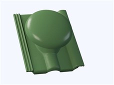 KMB BETA Elegant Taška betonová odvětrávací komplet Beta o 110 mm zelená